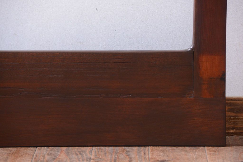 和製アンティーク　古い木の大きなガラス戸(1)