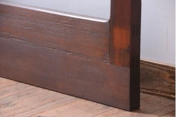 和製アンティーク　古い木の大きなガラス戸(1)