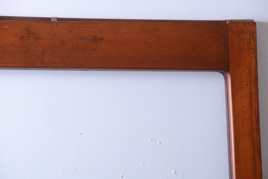 和製アンティーク　古い木の大きなガラス戸(1)