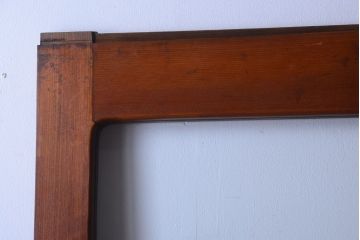 和製アンティーク　古い木の大きなガラス戸(1)