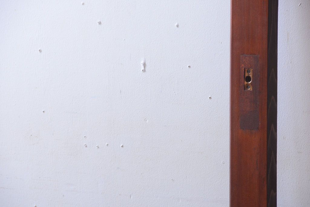 和製アンティーク　古い木の大きなガラス戸(1)