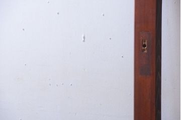 和製アンティーク　古い木の大きなガラス戸(1)