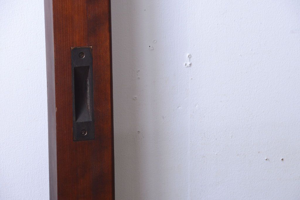 和製アンティーク　古い木の大きなガラス戸(1)