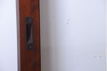 和製アンティーク　古い木の大きなガラス戸(1)