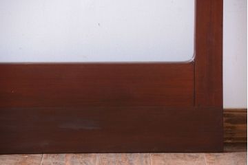 和製アンティーク　古い木の大きなガラス戸(1)