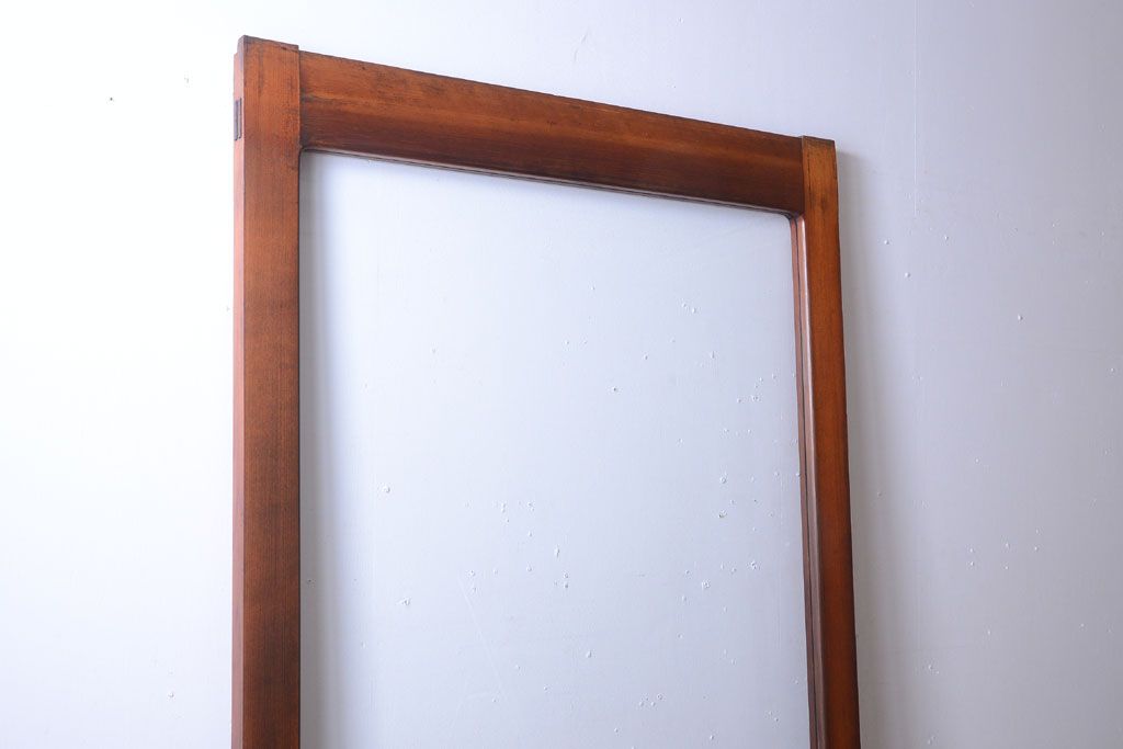 和製アンティーク　古い木の大きなガラス戸(2)