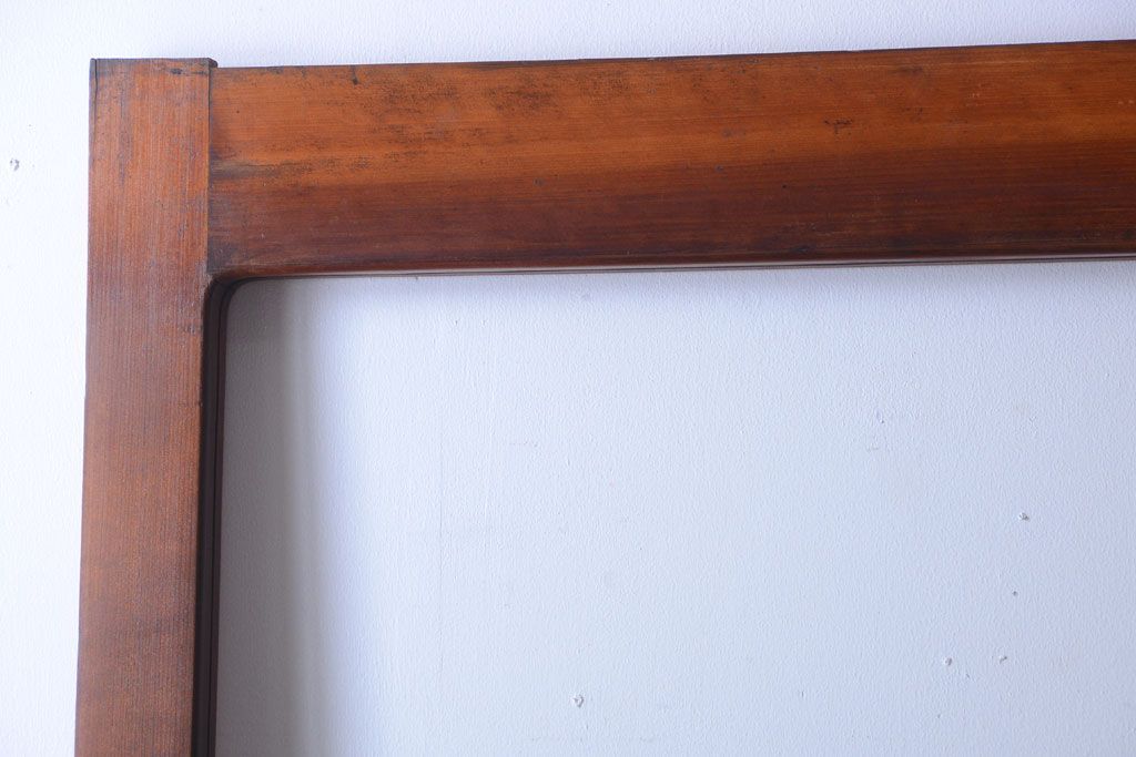 和製アンティーク　古い木の大きなガラス戸(2)