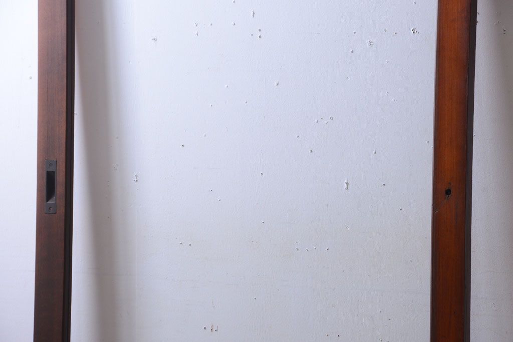 和製アンティーク　古い木の大きなガラス戸(2)