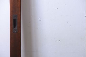 和製アンティーク　古い木の大きなガラス戸(2)