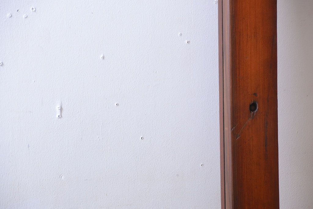 和製アンティーク　古い木の大きなガラス戸(2)