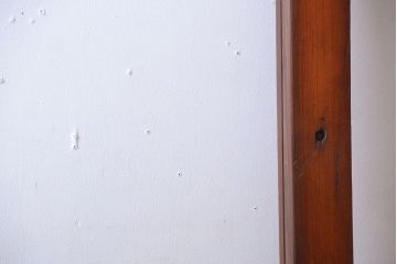 和製アンティーク　古い木の大きなガラス戸(2)