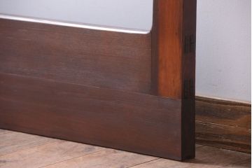 和製アンティーク　古い木の大きなガラス戸(2)
