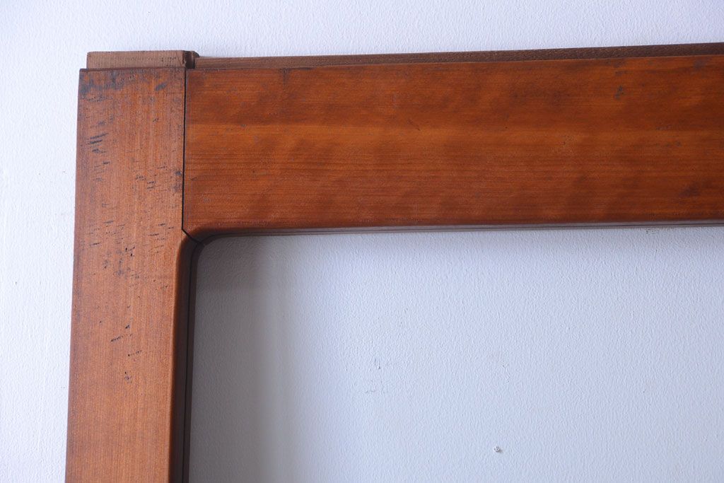 和製アンティーク　古い木の大きなガラス戸(2)