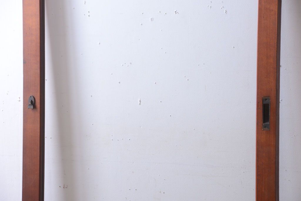 和製アンティーク　古い木の大きなガラス戸(2)