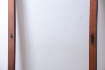 和製アンティーク　古い木の大きなガラス戸(2)