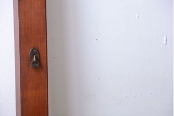 和製アンティーク　古い木の大きなガラス戸(2)