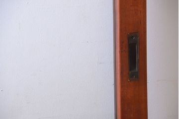 和製アンティーク　古い木の大きなガラス戸(2)