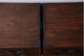 アンティーク家具　古民具・骨董　明治期　アンティーク時代桐箪笥(衣装箪笥、桐たんす)