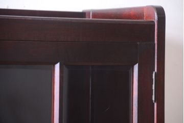 アンティーク家具　和製アンティーク　面取りガラスの上品な古い本箱