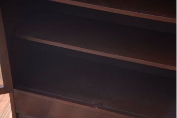 アンティーク家具　和製アンティーク　面取りガラスの上品な古い本箱