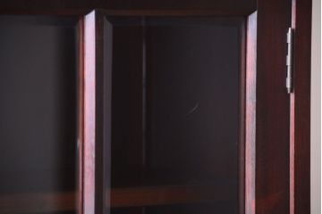 アンティーク家具　和製アンティーク　面取りガラスの上品な古い本箱