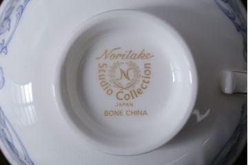 アンティーク雑貨　中古　ノリタケ(Noritake) スタジオコレクション　カップ&ソーサー3客セット(洋食器)