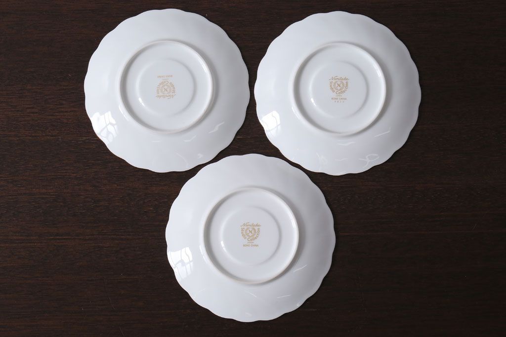 アンティーク雑貨　中古　ノリタケ(Noritake) スタジオコレクション　カップ&ソーサー3客セット(洋食器)