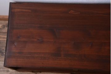 アンティーク家具　和製アンティーク　引き出し3杯付き!古い桐箪笥ローボード