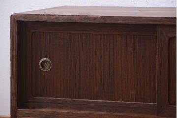 アンティーク家具　和製アンティーク　引き出し3杯付き!古い桐箪笥ローボード