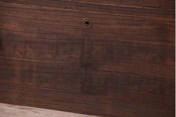 アンティーク家具　和製アンティーク　古い桐材のシンプルな時代箪笥ローボード(衣装箪笥)(1)