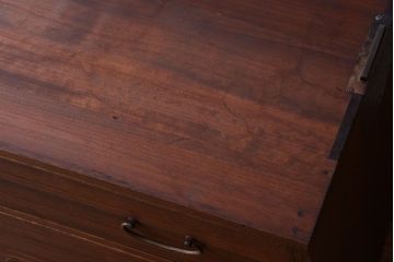 アンティーク家具　和製アンティーク　古い桐材のシンプルな時代箪笥ローボード(衣装箪笥)(2)