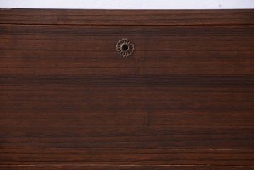 アンティーク家具　和製アンティーク　古い桐材のシンプルな時代箪笥ローボード(衣装箪笥)(2)