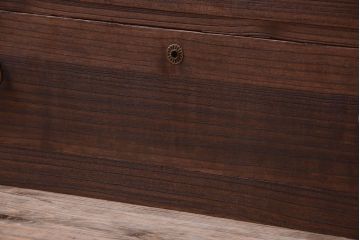 アンティーク家具　和製アンティーク　古い桐材のシンプルな時代箪笥ローボード(衣装箪笥)(2)