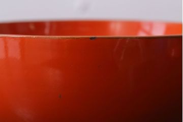 和製アンティーク　松竹梅の朱塗り椀5客セット