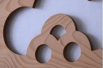 和製アンティーク　秋田杉一枚板!玉杢の木味が美しい引き戸(板戸)