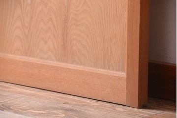 和製アンティーク　秋田杉一枚板!玉杢の木味が美しい引き戸(板戸)