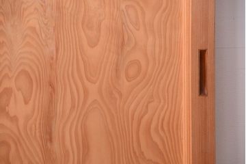 和製アンティーク　秋田杉一枚板!玉杢の木味が美しい引き戸(板戸)(2)