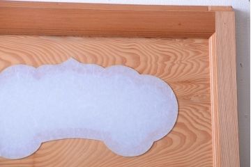 和製アンティーク　秋田杉一枚板!玉杢の木味が美しい引き戸(板戸)(2)