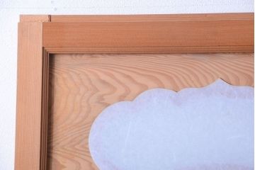 和製アンティーク　秋田杉一枚板!玉杢の木味が美しい引き戸(板戸)(2)