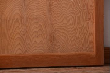 和製アンティーク　秋田杉一枚板!玉杢の木味が美しい引き戸(板戸)(2)