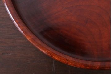 和製アンティーク　大正〜昭和　古い欅材のお盆(トレー)(1)