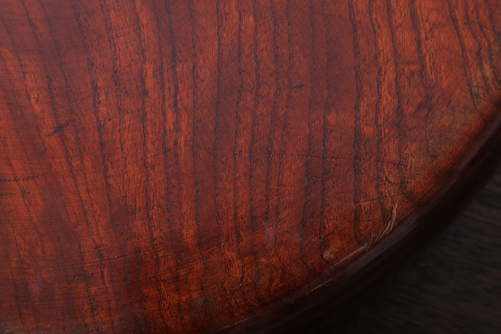 和製アンティーク　大正〜昭和　古い欅材のお盆(トレー)(1)