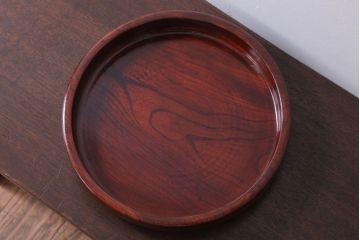 アンティーク雑貨　和製アンティーク　大正〜昭和　古い欅材のお盆(トレー)(2)