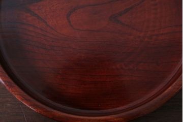 アンティーク雑貨　和製アンティーク　大正〜昭和　古い欅材のお盆(トレー)(2)