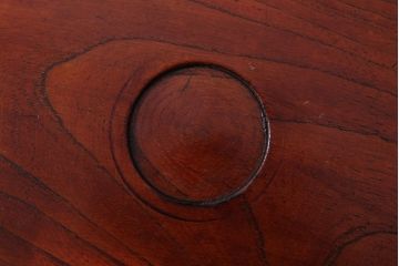 アンティーク雑貨　和製アンティーク　大正〜昭和　古い欅材のお盆(トレー)(2)