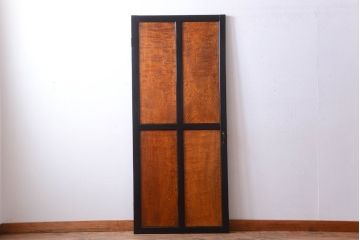 和製アンティーク　鏡板欅材!古い木のドア(扉)(2)