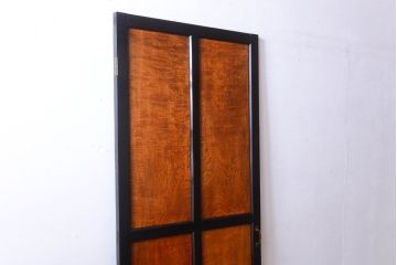 和製アンティーク　鏡板欅材!古い木のドア(扉)(2)