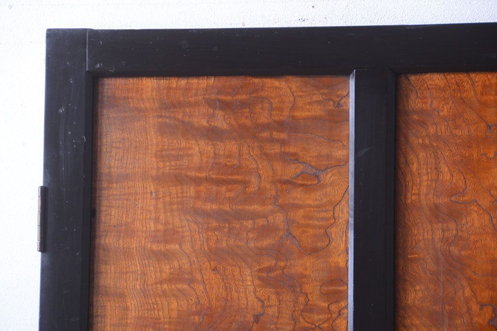 和製アンティーク　鏡板欅材!古い木のドア(扉)(2)