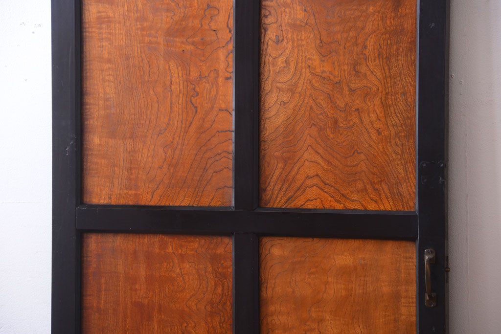 和製アンティーク　鏡板欅材!古い木のドア(扉)(2)