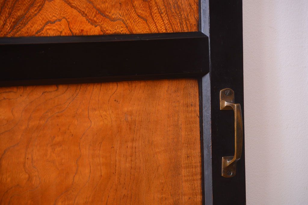 和製アンティーク　鏡板欅材!古い木のドア(扉)(2)